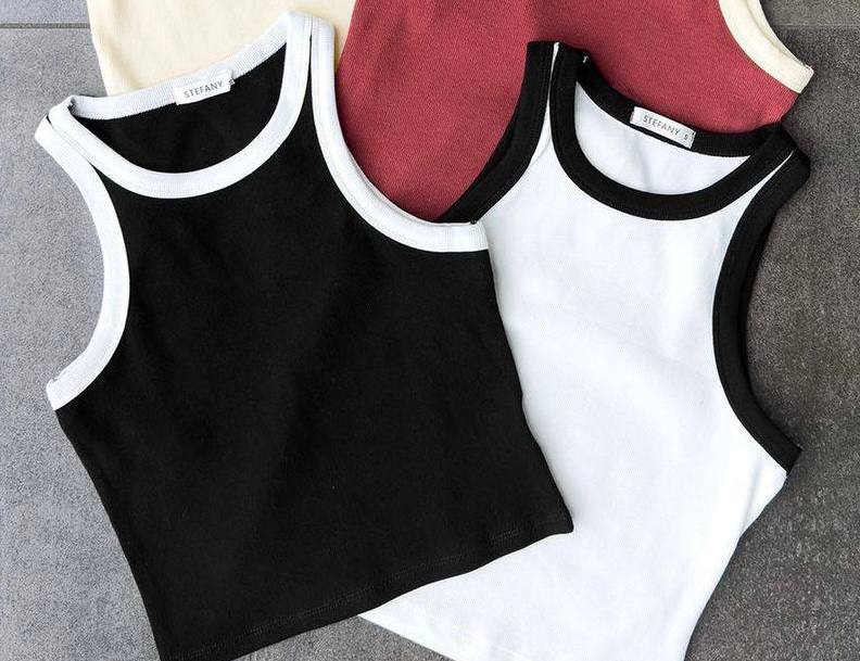 کراپ ساده دو رنگ